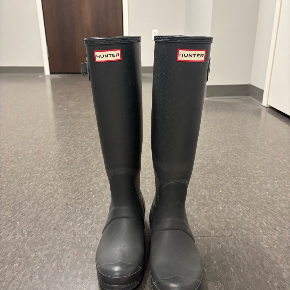 Hunter Classic Dark Grey Rain Boots